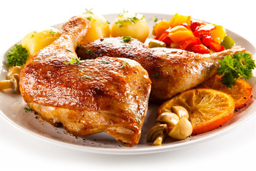 Roast chicken leg