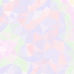 Fototapeta premium Abstract background of small triangles of polygon blue and yellow and green and pink fragments of sharp flowers and leaves throughout the drawing
