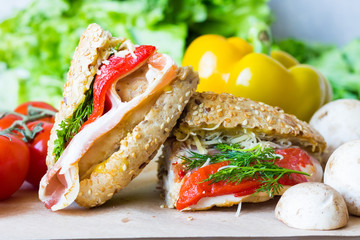 Two sandwiches for a quick snack