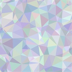 Abstract background of small triangles of polygon blue and yellow and green and pink fragments of sharp flowers and leaves throughout the drawing