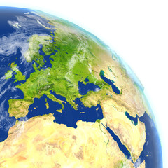 EMEA region on planet Earth