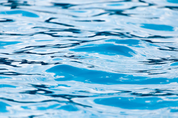 The smooth water in the pool as a background