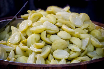 preserved Mangifera mango in Thai local market