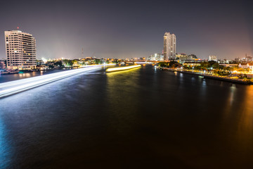 Fototapeta na wymiar Chao Phraya River at Night
