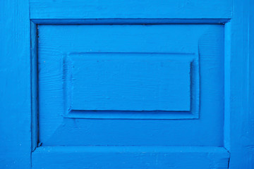 Geometrical wooden blue background