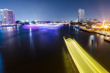 Fototapeta na wymiar Chao Phraya River at Night