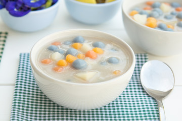 Prepare  cook Thai dessert Balls