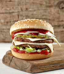 fresh tasty burger