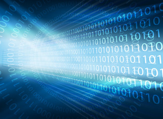 blue computer background with numbers