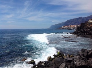 Obraz premium Rocky coast of Atlantic ocean, Tenerife