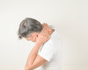 Fototapeta premium Neck pain in men