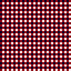 Gingham Red Black and White Pattern