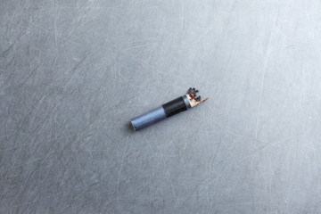 Obraz premium The cigarette ash and butt represent the cigarette and tobacco concept related idea. 