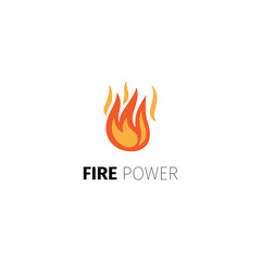 Fire power logo template