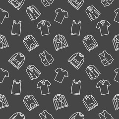 Shirt and top seamless pattern clothes