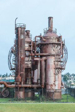 Rusted Factory Gasworks Park Seattle