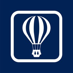 Flat Air Balloon icon - Illustration