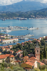 Obraz premium la Spezia, ville, port, arsenal, Ligurie, Italie