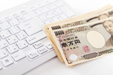 キーボードとお金　日本円