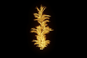 Tree Plant in Wireframe Hologram Style. Nice 3D Rendering
