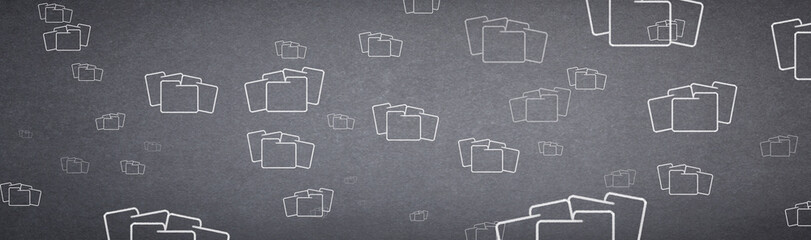 Finance concept  pixelated Folder icon on digital background