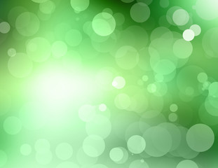 Bokeh green background