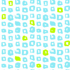 Square Funky Seamless Pattern
