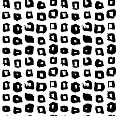 Square Hand Drawn Seamless Pattern