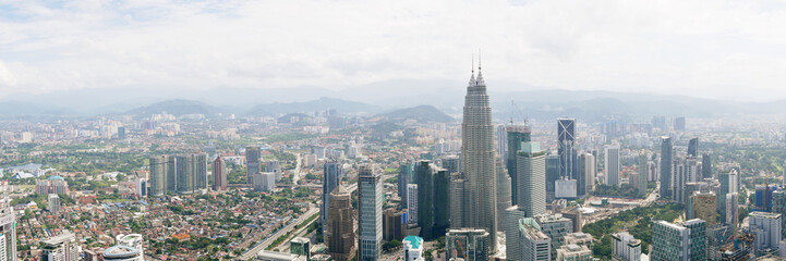 Urban modern buildings in afternoon