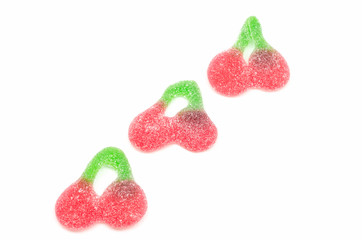 Gummy cherries