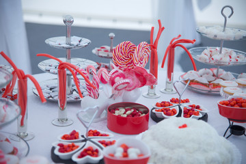  Bright tasty marmalade on a white background