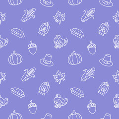 Thanksgiving day seamless pattern background
