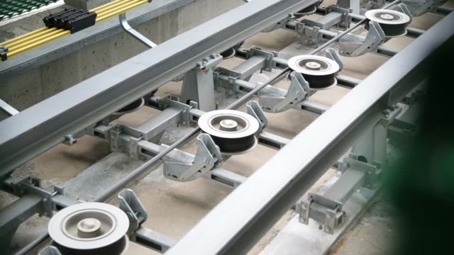 Rotelle metalliche per cavi trazione treno automatico