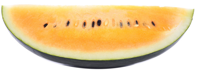 yellow watermelon isolated on white background