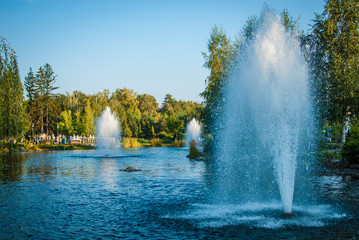 fountain on the lake of the woods