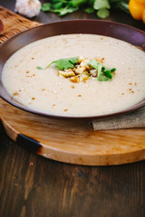 Chestnut cream soup