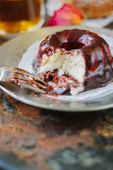 Vegetarian zephyr on plate