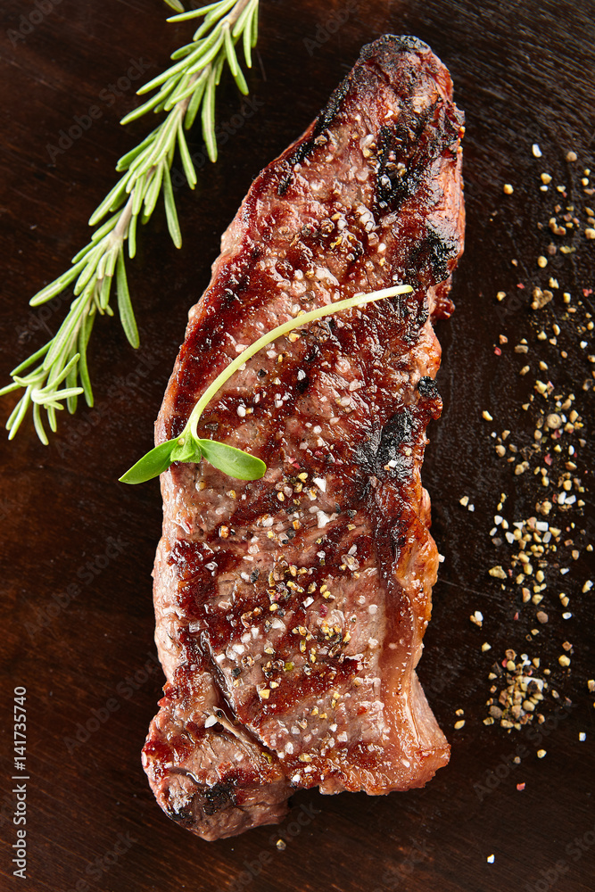 Poster Delicious Grilled Striploin Steak