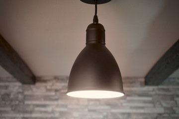 Obraz premium Black lamps in the loft style