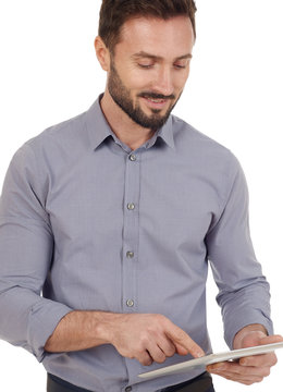 Businessman With Digital Tablet