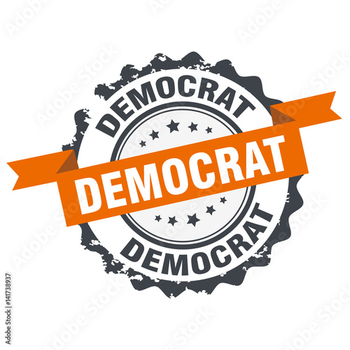 "Democrat stamp sign seal logo" Imagens e vetores de stock Royalty Free ...