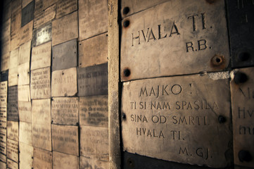 A wall for being thankful in croatia