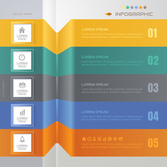 Infographics design template with icons, process diagram, vector eps10 illustration