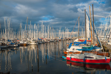 Fototapeta premium Yachthafen in Heiligenhafen