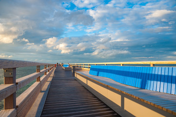 Obraz premium Erlebnisseebrücke in Heiligenhafen