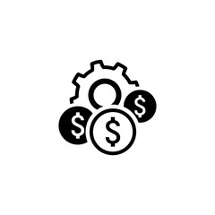 Costs Optimization Icon. Flat Design.
