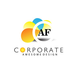 AF Letter Logo Design.Sign.Symbol.Typography