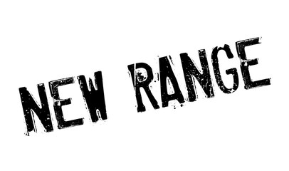 New Range rubber stamp. Grunge design with dust scratches. Effects can be easily removed for a clean, crisp look. Color is easily changed.