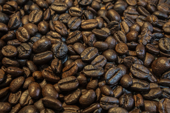 coffee beans closeup image 