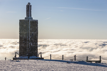 Winter in Karkonosze - Fog, frost nad snow